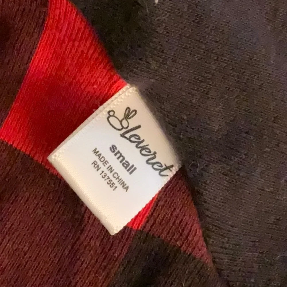 Leveret Dog Pajamas 100% Cotton Red & Black Buffalo Plaid (Size Small)